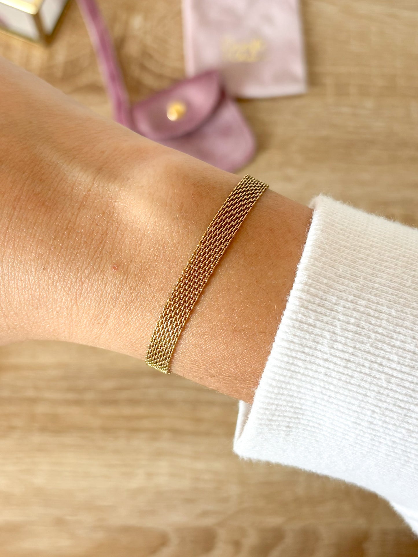 Pulsera Snake Chain, Acero Inoxidable