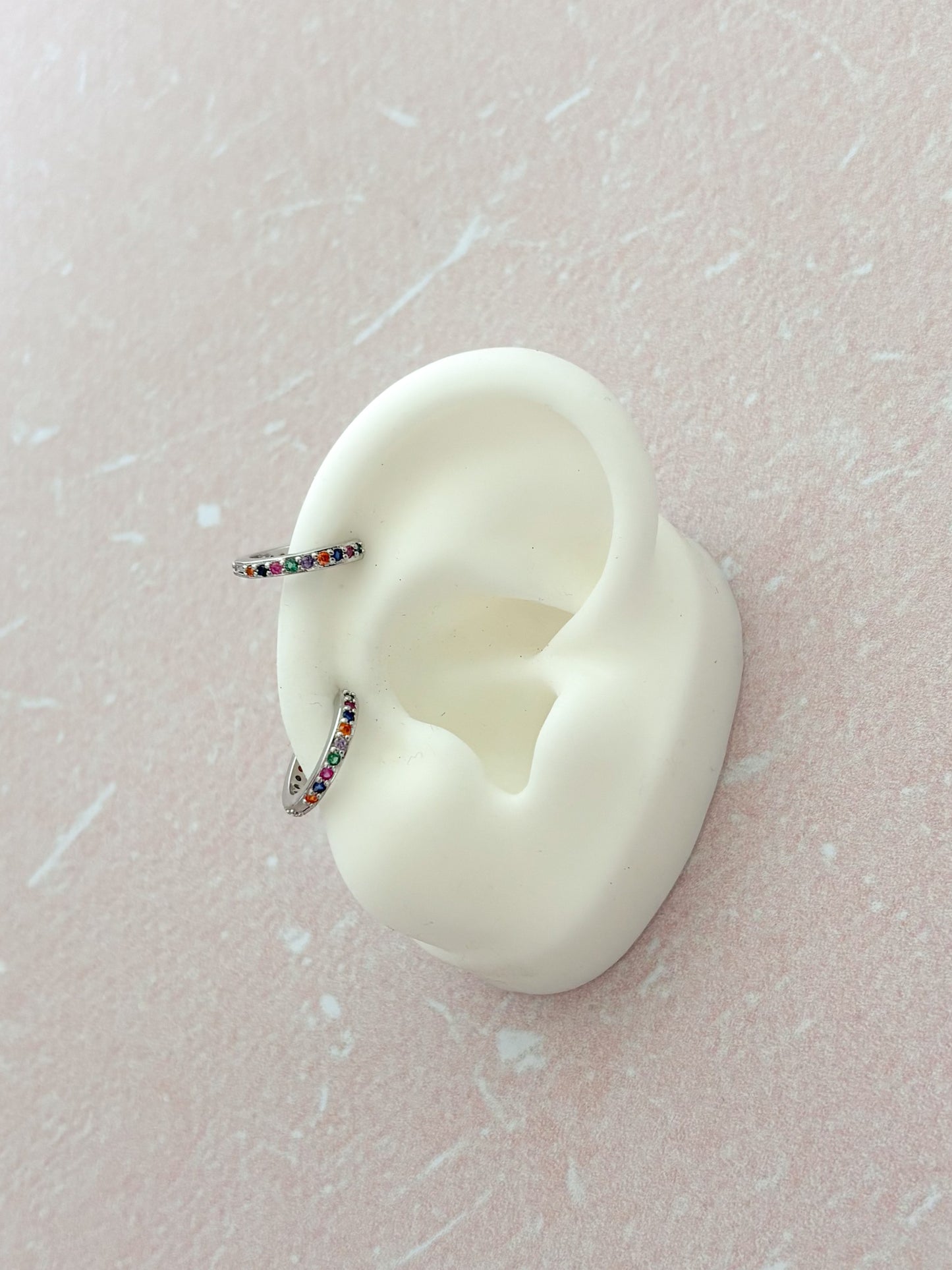 Piercing Argolla con Colores, 10mm, Acero Quirúrgico