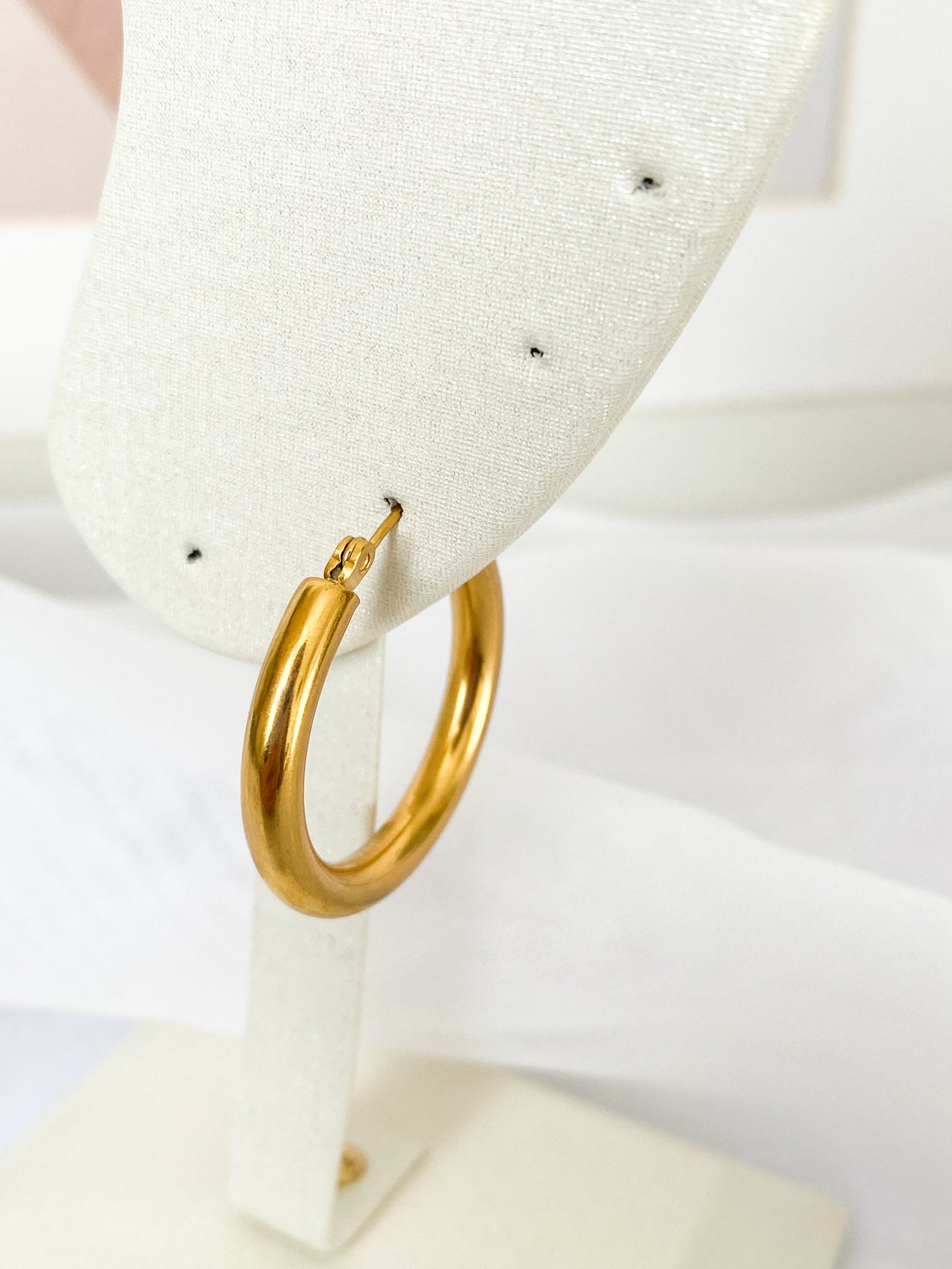 Aretes Argollas Grandes, Aro Grande, Argollas Básicas, Acero Inoxidable