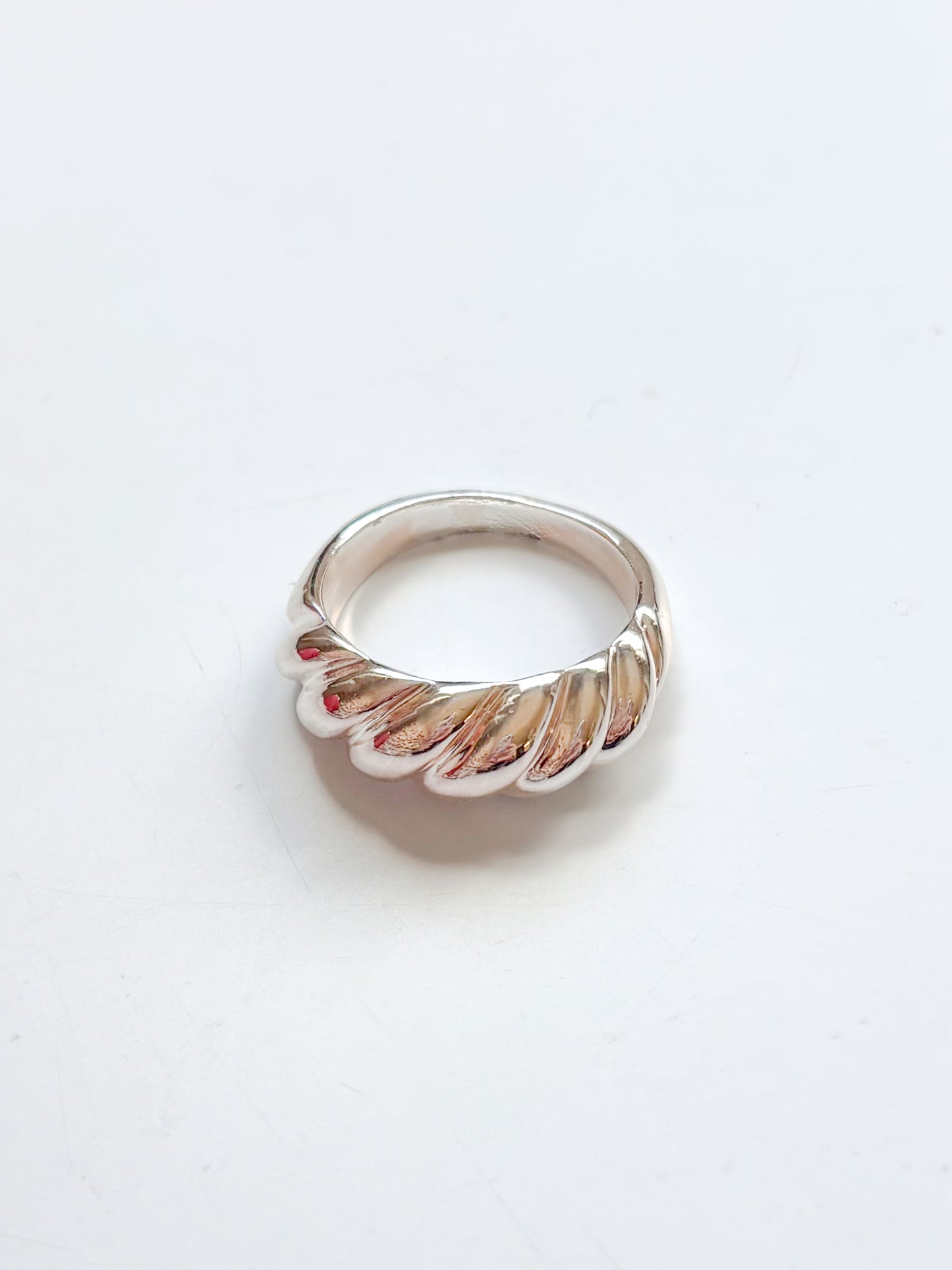 Anillo Croissant, Acero Inoxidable