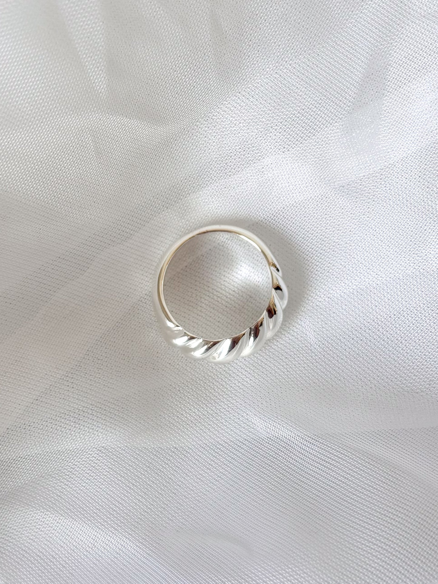 Anillo Croissant, Acero Inoxidable