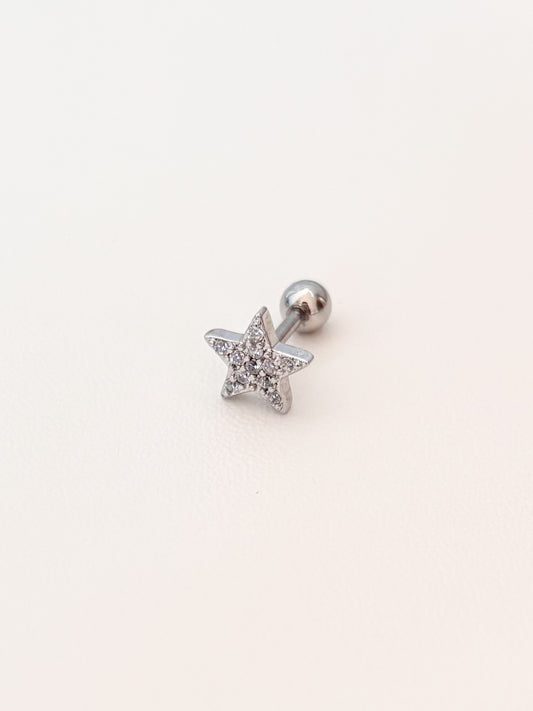 Piercing Estrella Minimalista, Acero Quirúrgico
