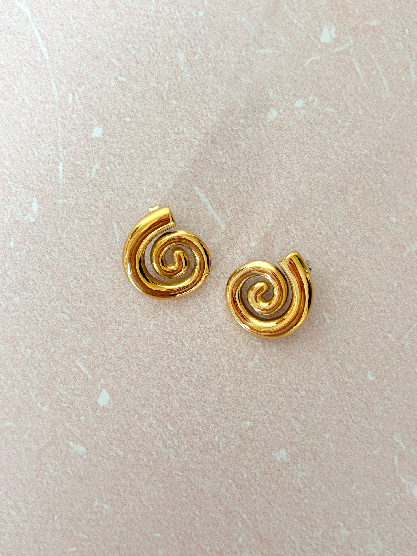 Aretes Espiral, Aretes Chunky, Acero Inoxidable