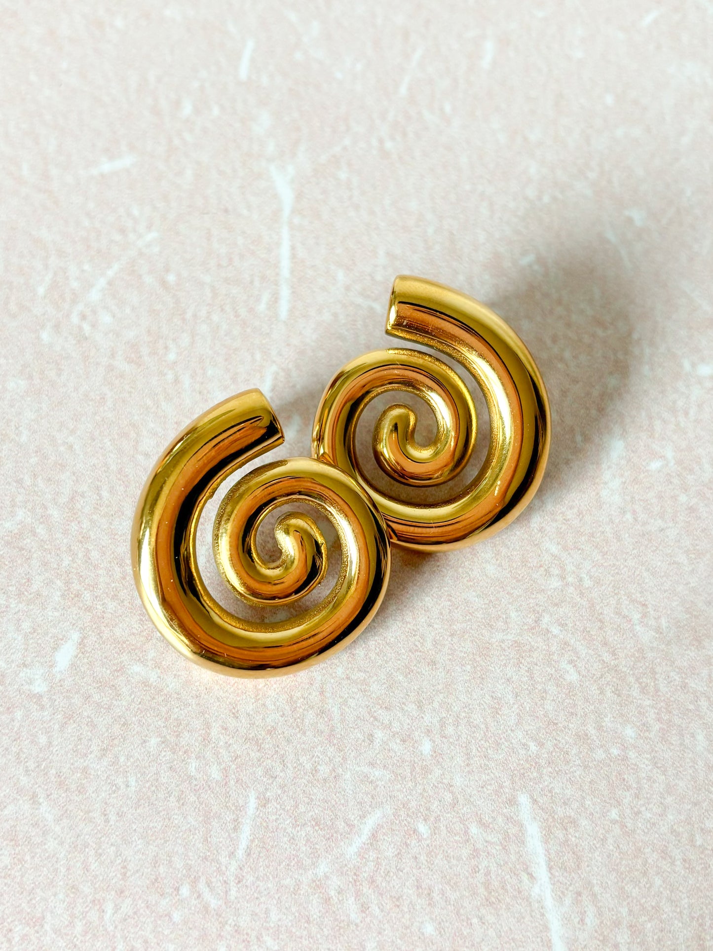 Aretes Espiral, Aretes Chunky, Acero Inoxidable