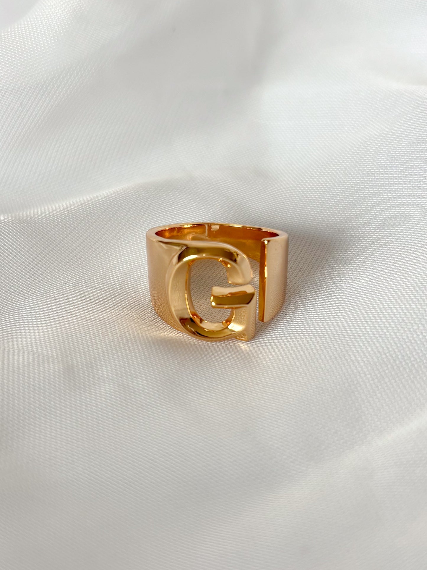 Anillo Inicial Chunky, Acero Inoxidable