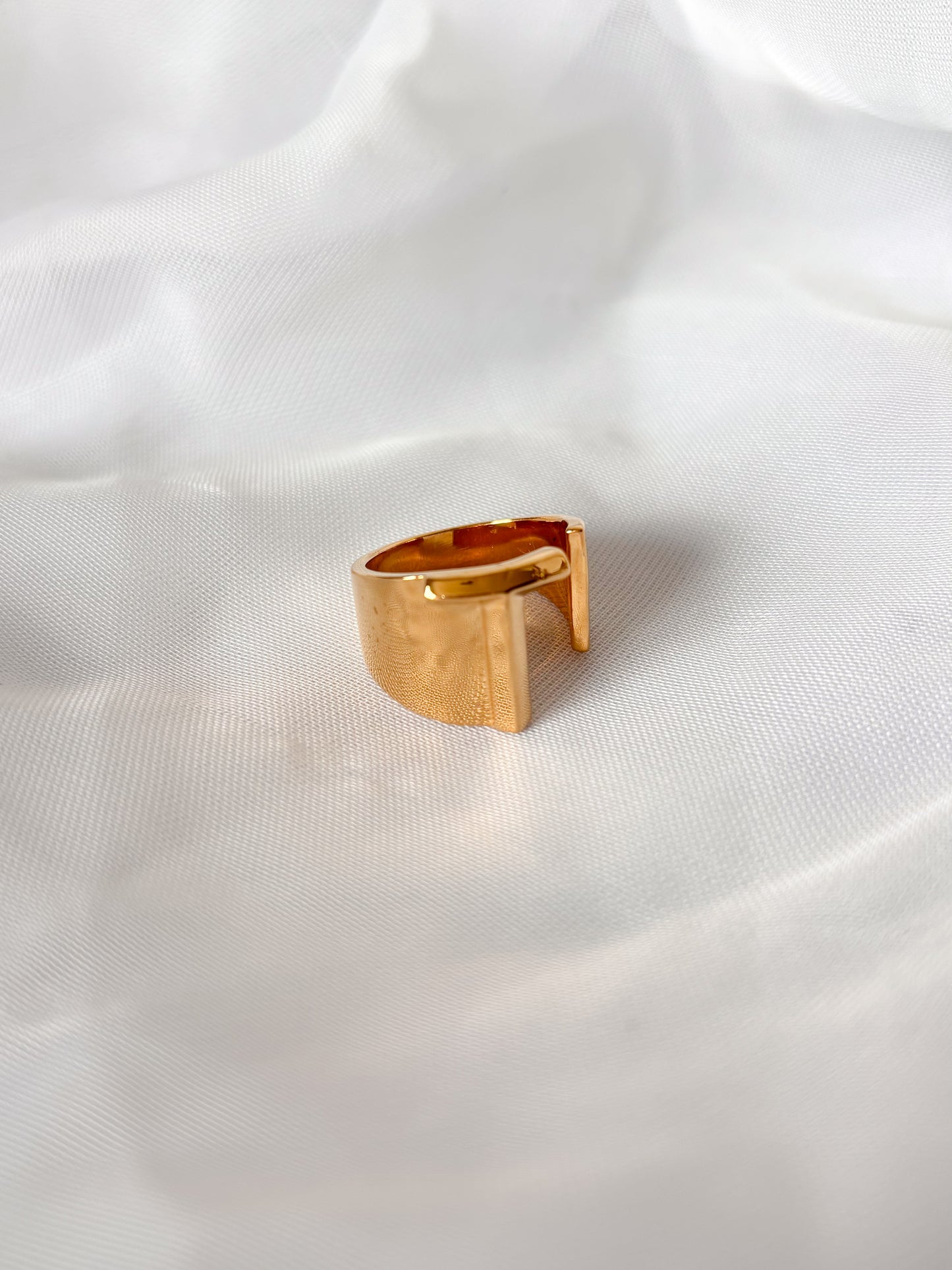 Anillo Inicial Chunky, Acero Inoxidable