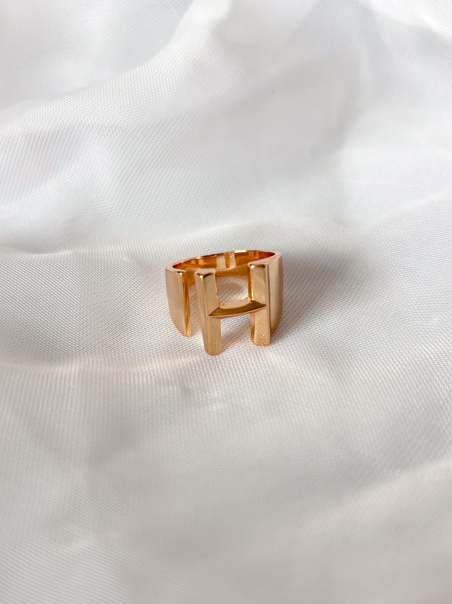 Anillo Inicial Chunky, Acero Inoxidable