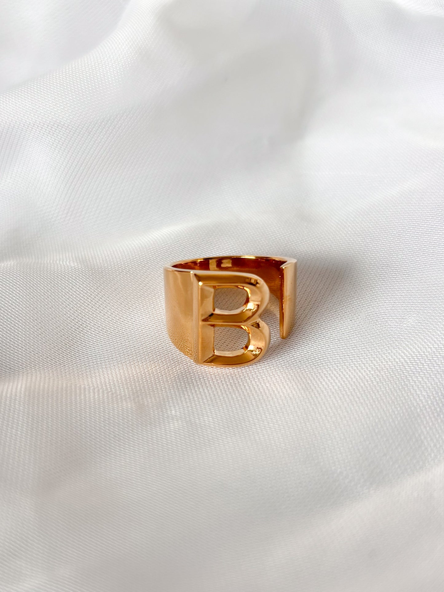 Anillo Inicial Chunky, Acero Inoxidable