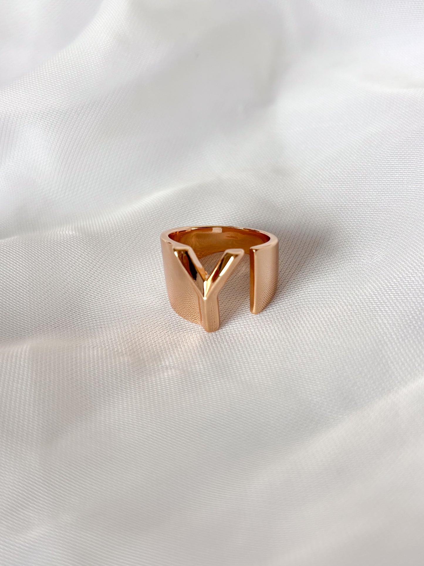 Anillo Inicial Chunky, Acero Inoxidable
