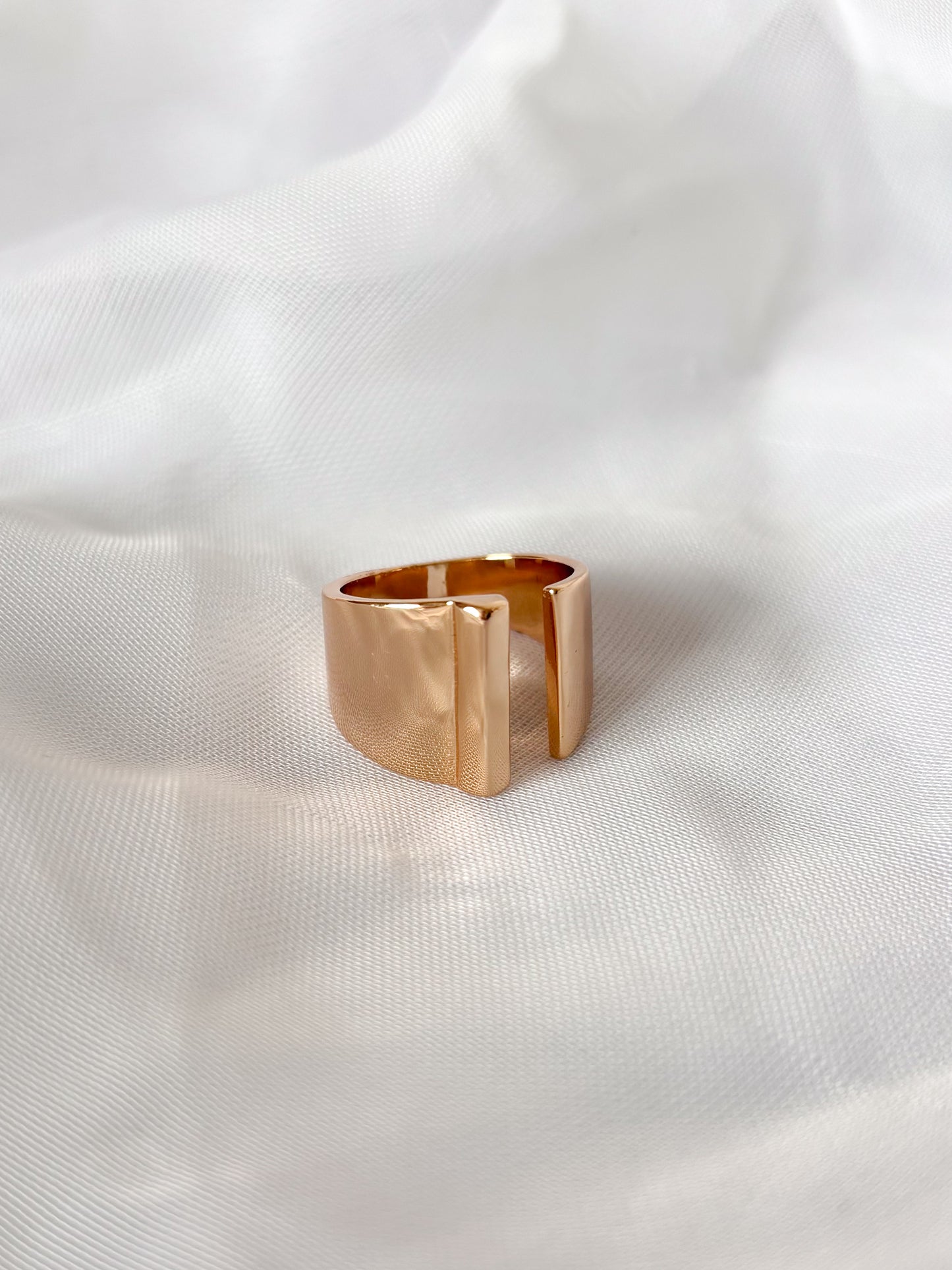Anillo Inicial Chunky, Acero Inoxidable