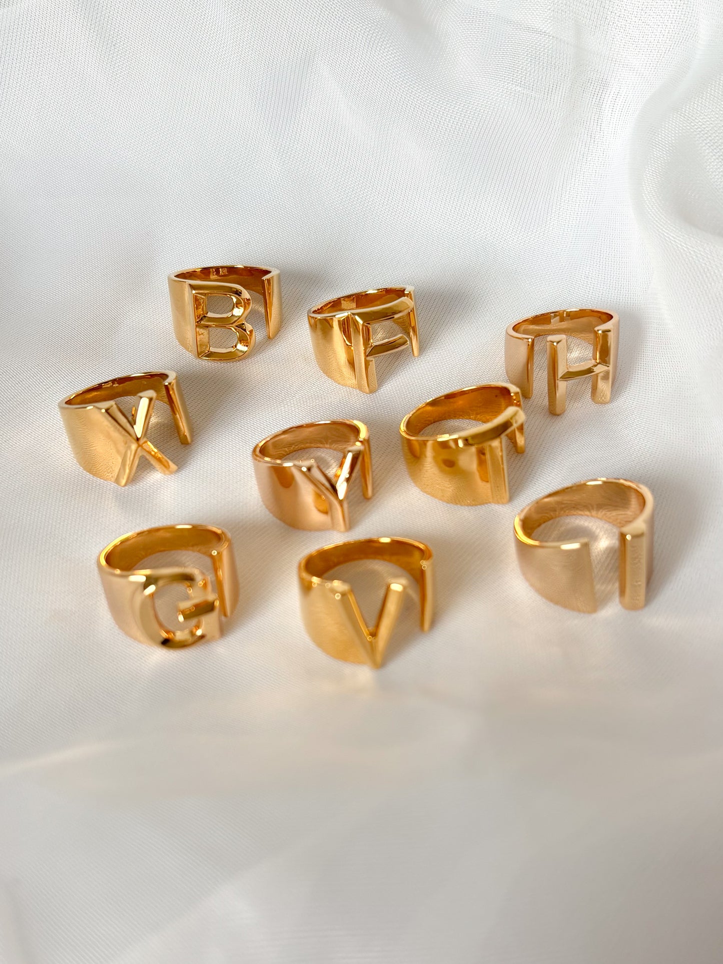 Anillo Inicial Chunky, Acero Inoxidable