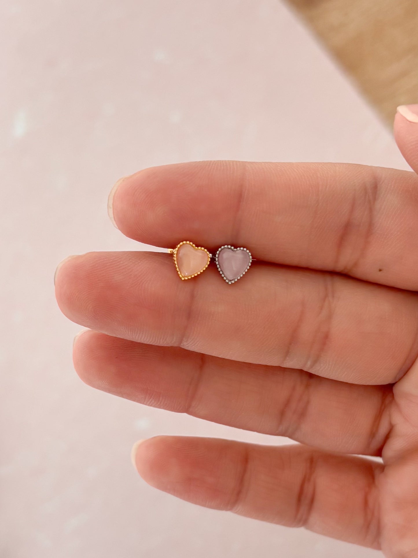 Piercing Corazón Rosado, Acero Quirúrgico