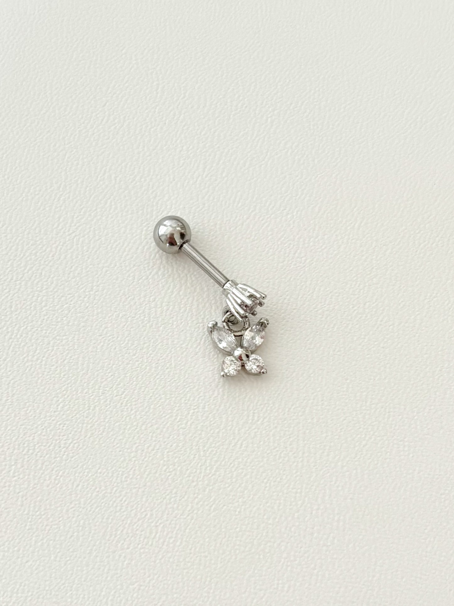 Piercing Mariposa, Piercing Con Dije de Mariposa, Acero Quirúrgico