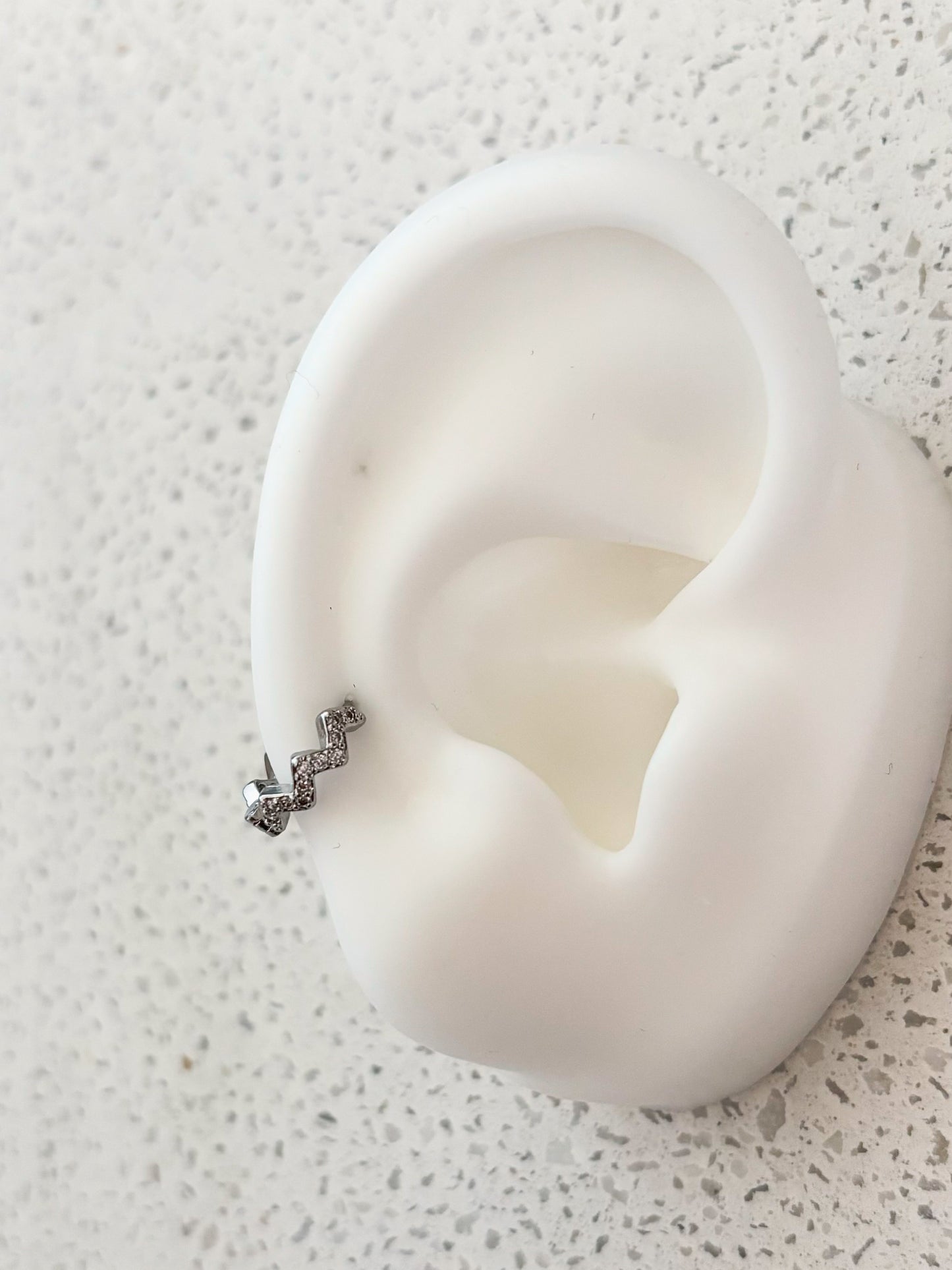 Piercing Argolla ZigZag, Acero Quirúrgico